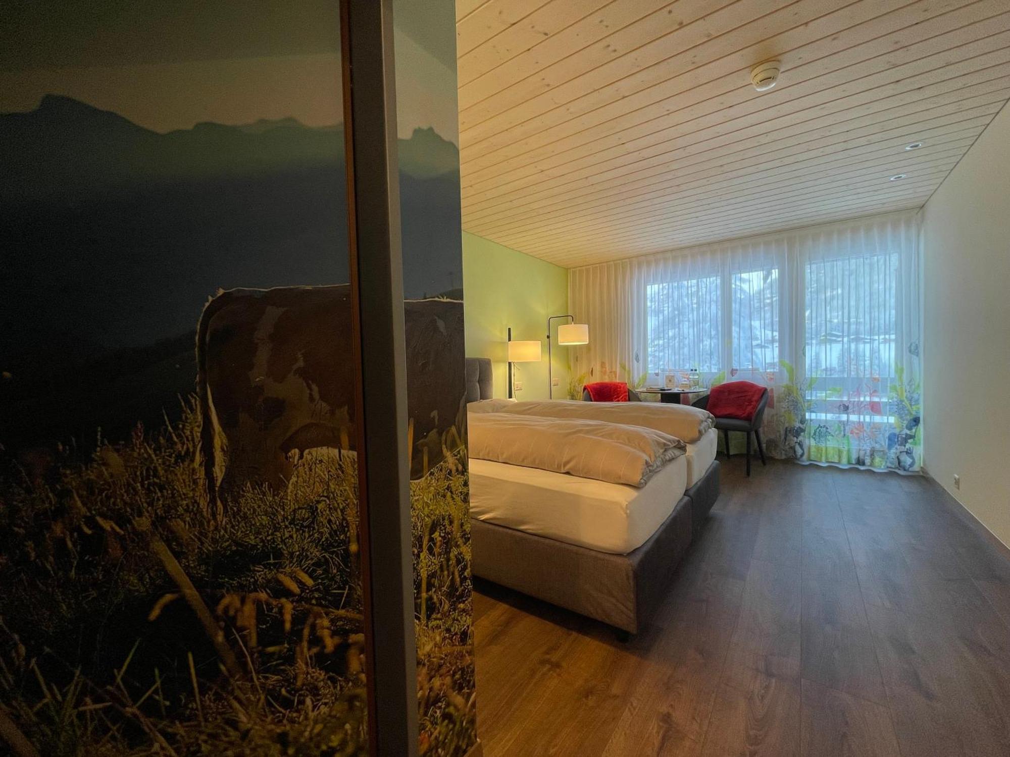 Ferien- Und Familienhotel Alpina Adelboden Bagian luar foto